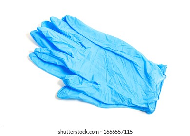 rubber hospital gloves