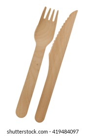 Disposable Wooden Knife And Fork