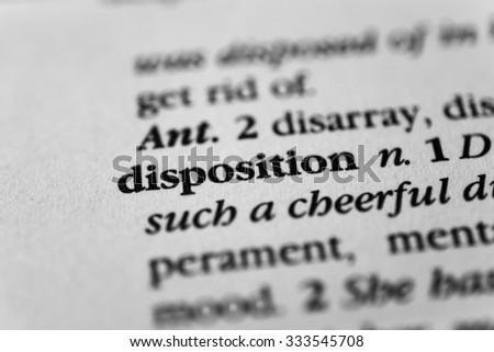 Disposition