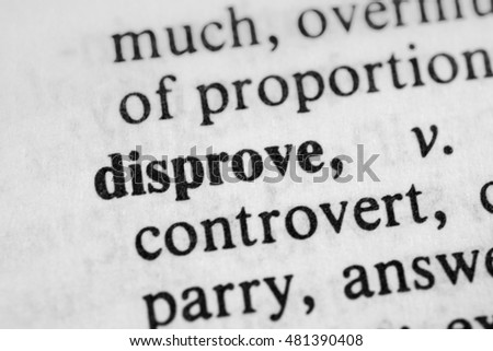 Disprove