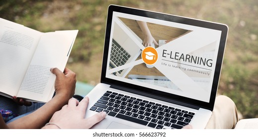 Distance learning online education webpage - Shutterstock ID 566623792