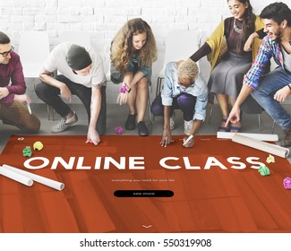 Distance learning online webpage interface