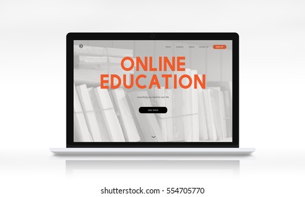 Distance learning online webpage interface