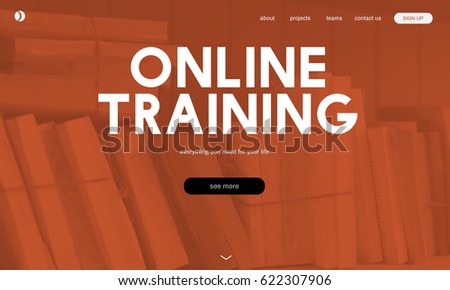Distance learning online webpage interface