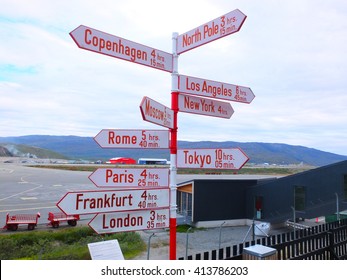 Distance Sign In  Kangerlussuaq