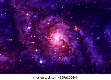 A distant galaxy in deep space. Elements of this image furnished by NASA. High quality photo - Powered by Shutterstock