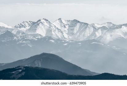 distant mountain range