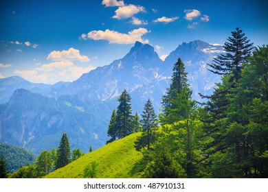 Distant mountain view, Austria, Styria