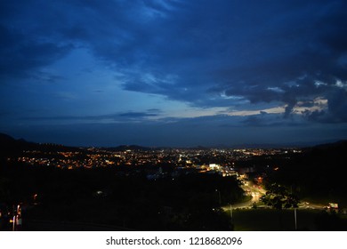 
distant view of the city