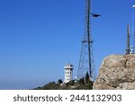 Distant view of Büyükada Fire Watchtower