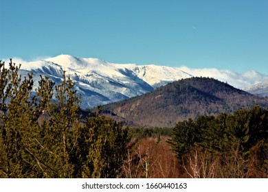 Distant View Of The Mount Washington Summit And Observatory