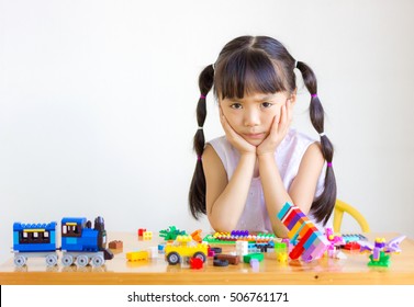 Distemper Child Playing The Toys.