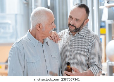 distillery businessman offering free sample - Powered by Shutterstock