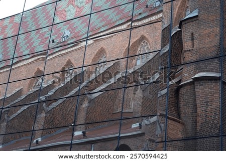 Similar – Image, Stock Photo Old meets new Church spire