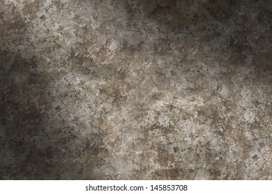 Distressed Gray Metal Surface Texture Lit Diagonally