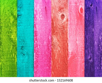 Distressed Vintage Grunge Wood Texture Background Design Color Trend, Palette, Orange, Green, Melon, Coral, Blue, Pink