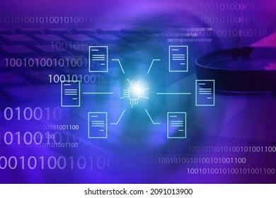 Distributed Ledger Technology , Digital Document Concept