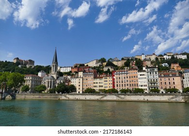 The District Of Old-Lyon On The Banks Of The Saône River