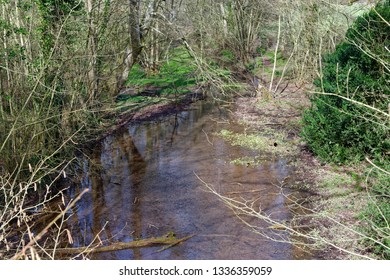 Disused Herefordshire And Gloucestershire Canal At Boyce Court Bridge South Of Dymock, Gloucestershire, UK