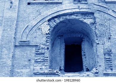 Disused Kiln Room In A Factory, Closeup Of Photo