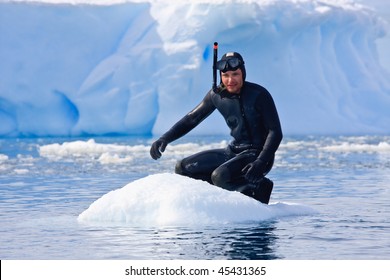 Diver on the ice