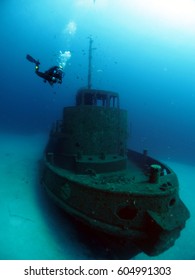 Diver on MV Rozi, Cirkewwa, Malta     