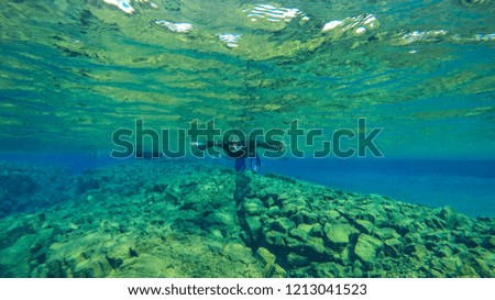 Similar – Image, Stock Photo Rock fissure Landscape