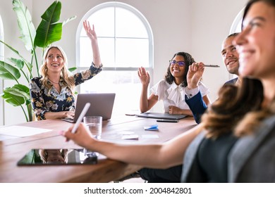 Diverse Business People In A Meeting