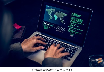 Diverse computer hacking shoot 