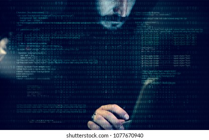 Diverse computer hacking shoot 