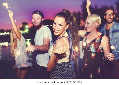 Diverse Ethnic Friendship Party Leisure Happiness Concept - Shutterstock ID 326551862