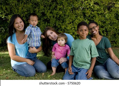 Diverse Group Of Moms