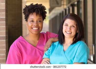 Diverse Group Of Nurses.