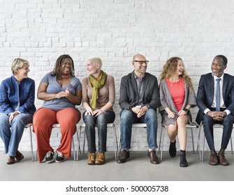 Diverse Group of People Community Togetherness Sitting Concept