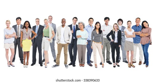 Diverse Group People Multiethnic Standing Concept
