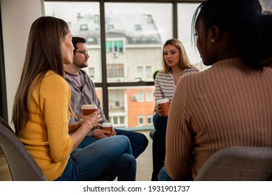 Diverse Group People Sitting Circle Group Stock Photo 1931901737 ...