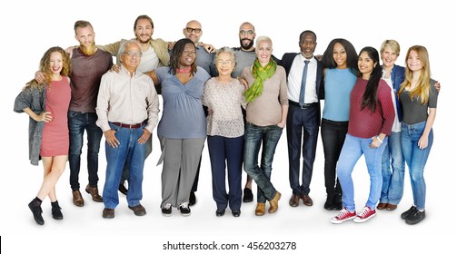 Diverse Group People Standing Concept