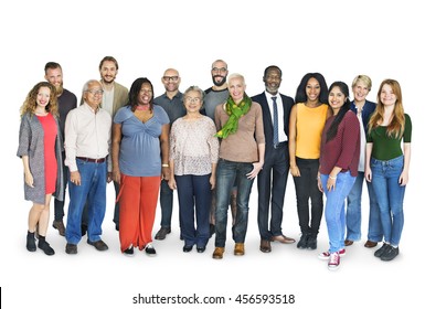 Diverse Group People Standing Concept