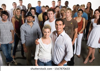 Diverse Group Of People Standing Together