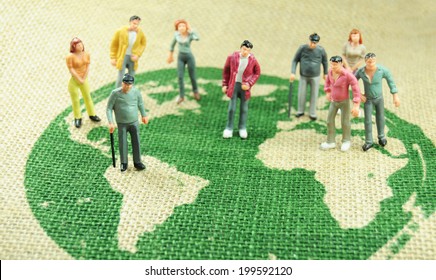 Diverse People Around Globe Representing World Stock Photo 199592120 ...