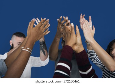 Diverse People Clapping Hands Friendship