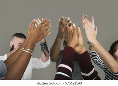 Diverse People Clapping Hands Friendship