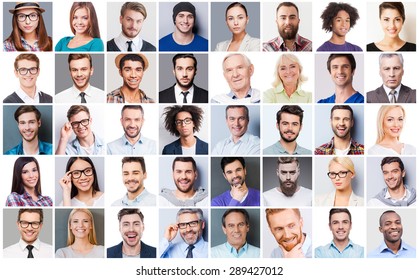 Diverse people. Collage of diverse multi-ethnic and mixed age people expressing different emotions  - Shutterstock ID 289427012