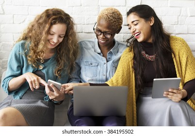 Diverse People Electronic Devices Concept - Powered by Shutterstock