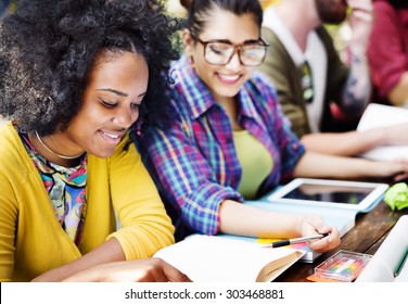 Diverse People Studying Students Campus Concept Stock Photo (Edit Now ...