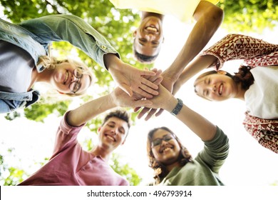 Diverse Teens Hands Together Concept Stock Photo 505376830 | Shutterstock