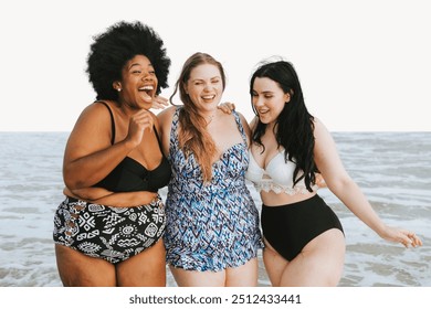 Diverse women enjoying beach day - Powered by Shutterstock