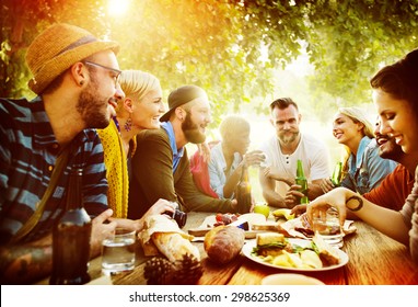 Diverse Yard Summer Friends Fun Bonding Concept - Powered by Shutterstock