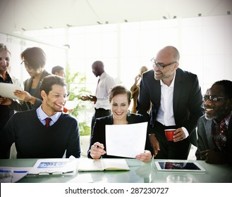 Diversity Business People Discussion Meeting Board Room Concept