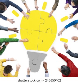 Diversity Casual People Brainstorming Ideas Sharing Support Concept - Shutterstock ID 245650402